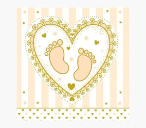 Pictura Tarjeta Arabesque - 16x16cm - Tematica Bebes - Tarjeta Triptica - Incluye Sobre Blanco - Papel con Certificacion FSC