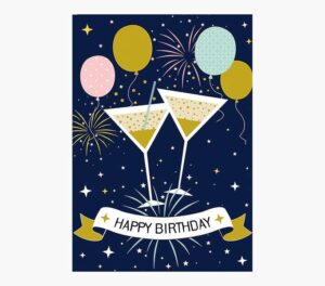 Pictura Tarjeta Zig-Zag - 15x22cm - Tematica Fiesta - Tarjeta Triptica sin Envoltorio - Incluye Sobre Blanco - Papel con Certificacion FSC