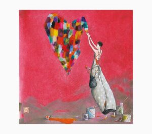 Pictura Gaëlle Boissonnard Tarjeta Doble - Acabado en Barniz de Relieve UV Grueso - Laminado Mate de Tacto Suave - 16x16cm - Papel con Certificacion FSC