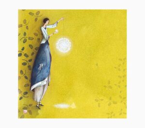 Pictura Gaëlle Boissonnard Tarjeta Doble - Acabado en Barniz de Relieve UV Grueso - Laminado Mate de Tacto Suave - 16x16cm - Papel con Certificacion FSC