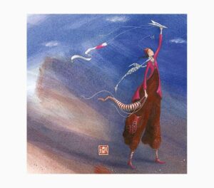 Pictura Gaëlle Boissonnard Tarjeta Doble - Acabado en Barniz de Relieve UV Grueso - Laminado Mate de Tacto Suave - 16x16cm - Papel con Certificacion FSC