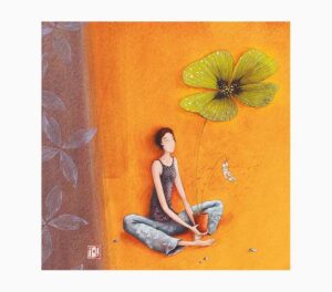 Pictura Gaëlle Boissonnard Tarjeta Doble - Acabado en Barniz de Relieve UV Grueso - Laminado Mate de Tacto Suave - 16x16cm - Papel con Certificacion FSC