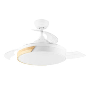 Orbegozo CP 136105 Ventilador de Techo Elegance Ventilador de Techo con Diseño Elegante y Funcionalidad Optima - Aspas Retractiles - Motor DC Silencioso - Iluminacion LED y Sistema Reversible