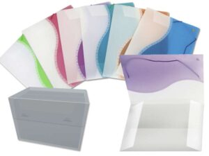 Yes Pack de 6 Carpeta A4+ con Solapas - Polipropileno Translucido - Cierre de Gomas - Colores Surtidos