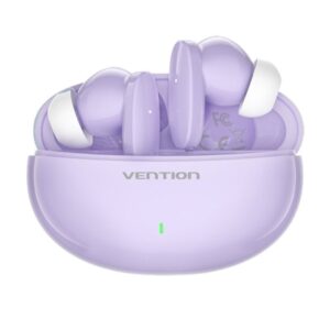 Vention Auriculares Bluetooth 5.3 con Estuche de Carga - 7h Autonomia - Color Violeta