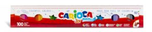 Carioca Joy Pack de 100 Rotuladores - 1 Metro de Color - Tinta Superlavable - Punta Fina y Bloqueada - Tapa Ventilada - Color Varios