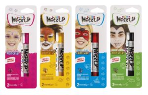 Carioca Mask Up Surt Pack con 12 Blisters de Colores para la Piel en Barra - Colores Brillantes - Lavables - Base Agua - Dermatologicamente Testados - Mezclables - Colores Surtidos