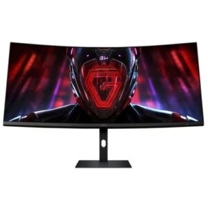 Xiaomi G34WQi Monitor Gaming 34" Curvo LED UltraWide QHD 180Hz FreeSync Premium - Respuesta 1ms - Relacion de Aspecto 21:9 - Angulo de Vision de 178° - HDMI, DisplayPort - VESA 75x75mm