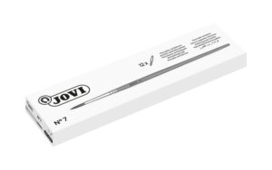 Jovi Pinceles Artisticos Pelo Poney Nº 7 - Pelo Natural - Mango de Madera - Calibre 00 al 12 - Punta Redonda - Pelo Suave - Color Varios