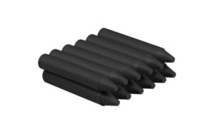 Jovi Estuche de 12 Ceras - No Manchan - No Huelen - Resistentes - Deslizan Bien - Faciles de Afilar - Desarrollan Motricidad Fina - Color Negro