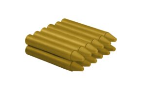 Jovi Estuche de 12 Ceras - No Manchan - No Huelen - Resistentes - Deslizan Bien - Faciles de Afilar - Desarrollan Motricidad Fina - Color Oro