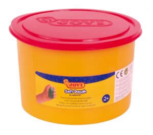 Jovi Soft Dough Blandiver Bote de Pasta de Modelaje 460gr - Blanda y Flexible - Facil de Amasar y Moldear - Ideal para Iniciacion al Modelaje - Color Rojo