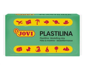 Jovi Caja de 30 Pastillas de Plastilina 50gr - Muy Moldeable - No Se Seca - sin Gluten - Inocua  - Color Verde