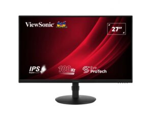 Viewsonic Monitor 27" VG2708A LED IPS FullHD - 16:9 - VGA - HDMI - DisplayPort - USB - Altavoces - Ajustable en Altura - Color Negro