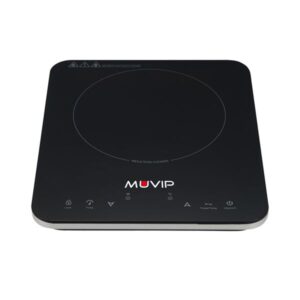 Muvip Cocina de Induccion 2000W - 10 Niveles de Potencia - Temporizador - Control contra el Sobrecalentamiento - Bloqueo Infantil