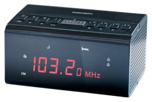 Thomson CR50 Radio Reloj Despertador - Alarma Dual - Color Negro