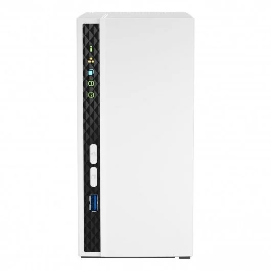 QNAP TS-233 NAS Torre Procesador ARM Cortex-A55 - Memoria 2GB - 2 Bahias 2.5", 3.5" - USB, RJ-45 - Ventilador 80mm