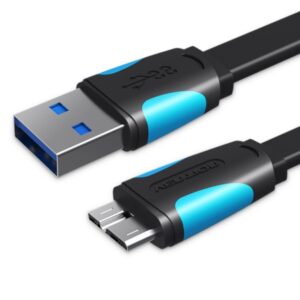 Vention Cable USB 3.0 Macho a MicroUSB Macho - 1.5m - Color Negro
