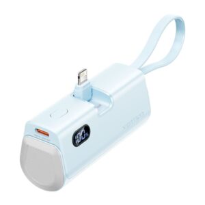 Vention PowerBank 4800mAh - Lightning - Carga Rapida 22.5W - Conector Plegable - Color Azul