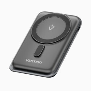 Vention PowerBank 1000mAh Magnetico Inalambrico - USB-C - Carga Rapida 20W - Color Negro