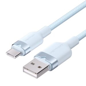 Vention Cable USB-C 2.0 a USB-A 3A 60W - 2m - Trenzado - Color Azul