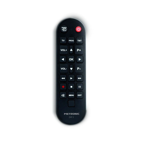 Metronic Mando a Distancia Universal ZAP 2 Para TV + TDT - Color Negro