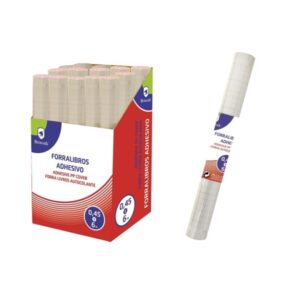 Bismark Rollo de Polipropileno 6x0.45m - Autoadhesivo - Cuadricula de Precision - Transparente