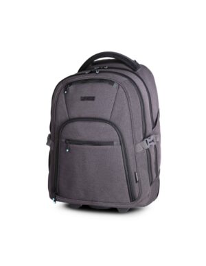 Urban Factory Heavee Green Mochila de Viaje para Portatil hasta 16" - Transformable en Carro - Ecologica - Color Gris