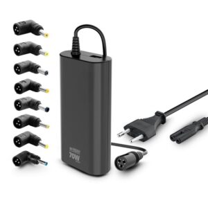 Urban Factory Alee Cargador Universal para Portatil de 70W - 1x USB-A - Color Negro