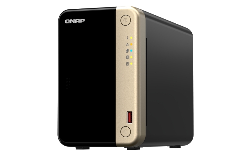 QNAP TS-264-8G NAS Torre Procesador Intel Celeron N4505 - Memoria 8GB - 2 Bahias 2.5", 3.5", M.2 - USB, HDMI, RJ-45 - Ventilador 70mm