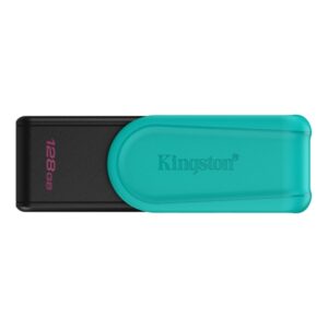 Kingston DataTraveler Exodia Memoria USB 128GB - USB 3.2 Gen 1 - Tapa Giratoria - Color Turquesa