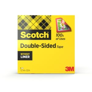 Scotch Cinta Adhesiva de Doble Cara - 12mm x 33m - Color Transparente