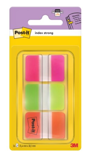 Post-It Index Dispensador con 36 Marcadores Reposicionables - Forma Rectangular - Colores Surtidos