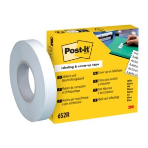Post-It Recambio de Rollo de Cinta Adhesiva para Escribir - 18m x 8mm - Color Blanco