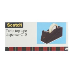 Scotch C10 Dispensador de Cinta Adhesiva - Base Antideslizante - Color Negro