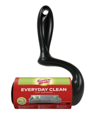 Scotch-Brite Everyday Clean Rodillo Quitapelusas Adhesivo - 56 Hojas - Color Negro