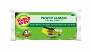 Scotch-Brite Classic Pack de 3 Estropajos de Cocina - Proteccion para los Dedos - Color Amarillo