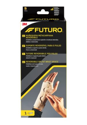 Futuro Soporte para Mano - Estabilizacion Metacarpiana - Talla S (12.7 - 15.9cm) - Reversible - Transpirable - Color Beige