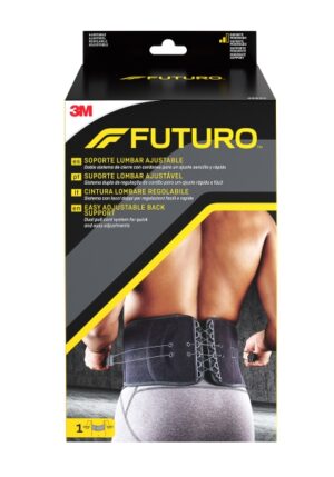 Futuro Faja Lumbar - Ajustable (73.7 - 129.5cm) - Transpirable - Elastico - Color Negro
