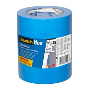 Scotchblue Original Pack de 3 Cintas de Enmascarar - 48mm x 55m - 100% PEFC - Multisuperficie - Color Azul