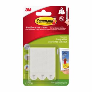 Command Tiras Adhesivas para Colgar Cuadros - Color Blanco