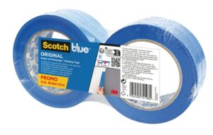 Scotchblue Original Pack de 2 Cintas de Enmascarar - 48mm x 55m - 100% PEFC - Multisuperficie - Color Azul