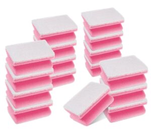 Scotch-Brite Pack de 16 Esponjas para Aseo XXL - Proteccion para los Dedos - Color Rosa/Blanco