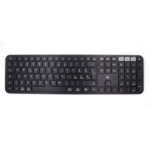 Ewent Teclado Inalambrico - Modo Ahorro de Energia - Disposicion Italiana QWERTY IT - 1x Bateria AAA (Incluida) - Alcance hasta 10m - Color Negro