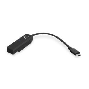 Ewent Cable Adaptador SATA a USB-C - USB-C 3.2 Gen1 - SSD/HDD de 2.5" - ABS de Alta Resistencia - Indicador LED - Color Negro