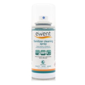 Ewent Spray Desinfectante para Superficies - 400ml - Formula con Detergente - Antiolores - Color Transparente