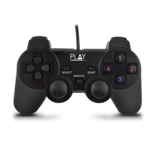 Ewent Mando/Gamepad USB - 13 Botones - 2 Palancas Analogicas - D-Pad de 8 Vias - Cable de 1.5m - Color Negro