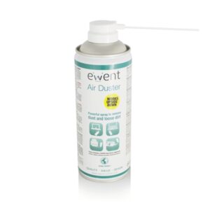 Ewent Spray de Aire Comprimido - Invertible - 220ml - Aplicador para Zonas Dificiles - Color Transparente