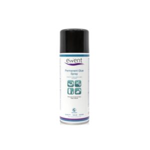Ewent Spray de Pegamento Permanente - Secado Rapido - 395gr - Color Transparente