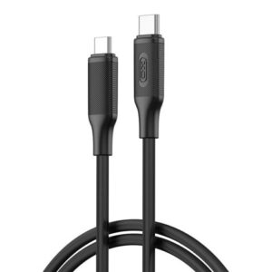XO NBQ265B Cable USB-C Macho a USB-C Macho - 1m - 60W - Color Negro